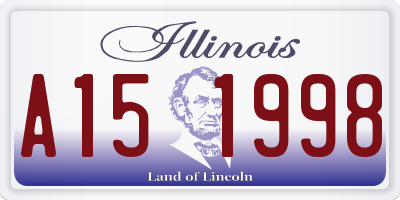 IL license plate A151998