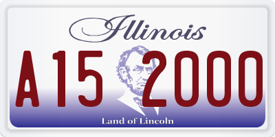 IL license plate A152000