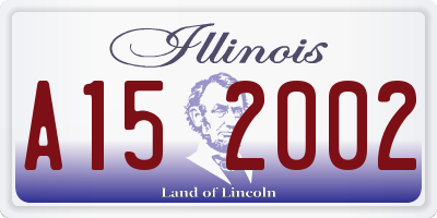 IL license plate A152002