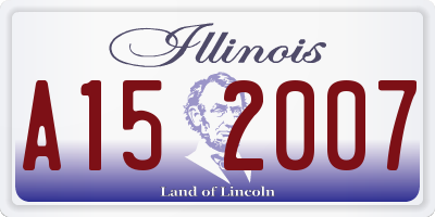 IL license plate A152007
