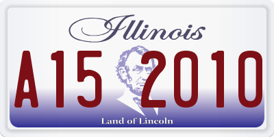IL license plate A152010