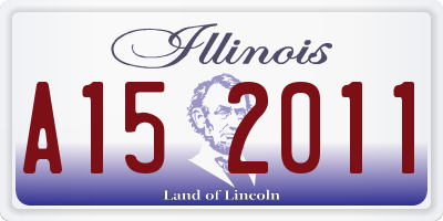 IL license plate A152011