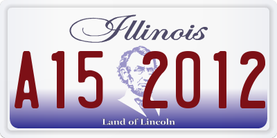 IL license plate A152012