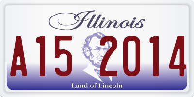 IL license plate A152014