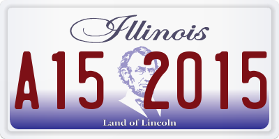 IL license plate A152015