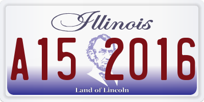 IL license plate A152016