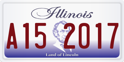 IL license plate A152017