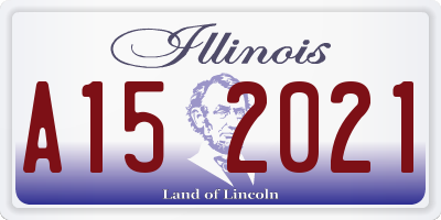 IL license plate A152021