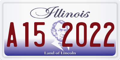 IL license plate A152022