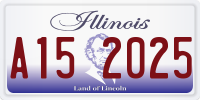 IL license plate A152025