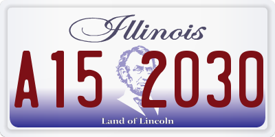 IL license plate A152030