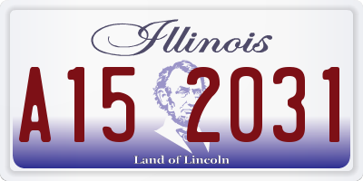 IL license plate A152031