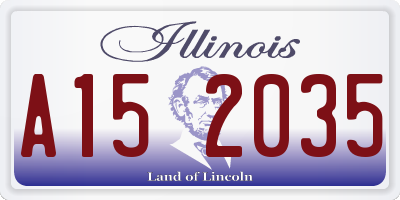 IL license plate A152035