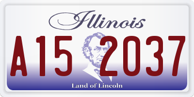 IL license plate A152037