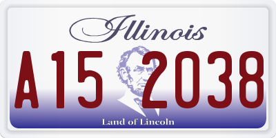 IL license plate A152038