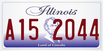 IL license plate A152044