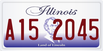 IL license plate A152045