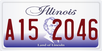 IL license plate A152046