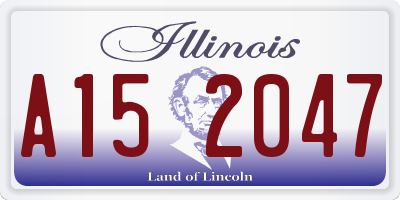 IL license plate A152047