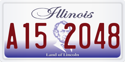 IL license plate A152048