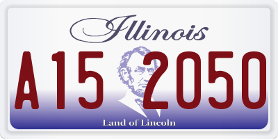 IL license plate A152050