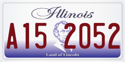 IL license plate A152052