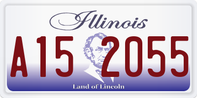 IL license plate A152055