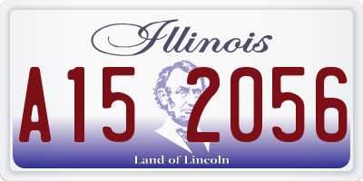 IL license plate A152056