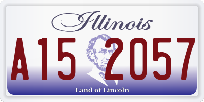 IL license plate A152057