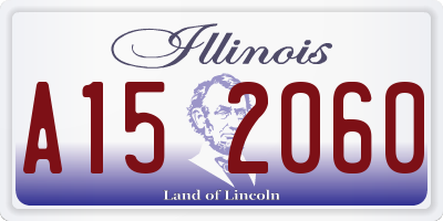 IL license plate A152060