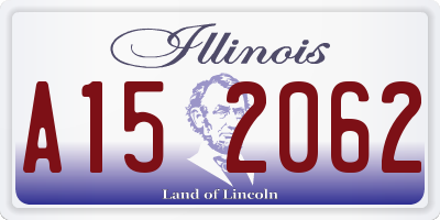 IL license plate A152062