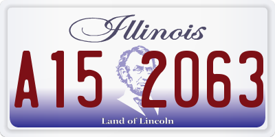 IL license plate A152063