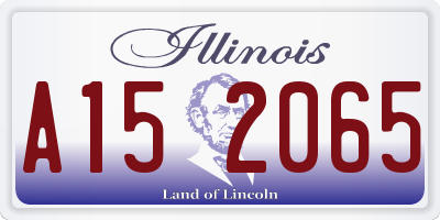 IL license plate A152065
