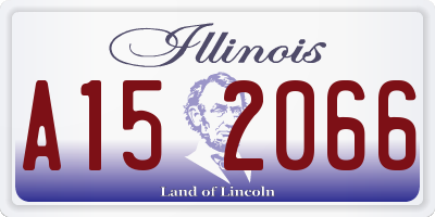 IL license plate A152066