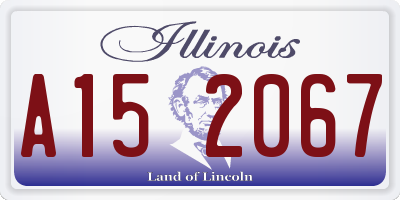 IL license plate A152067