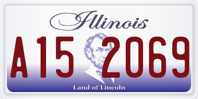 IL license plate A152069