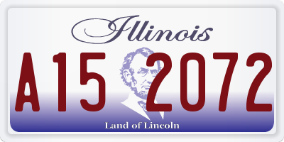IL license plate A152072