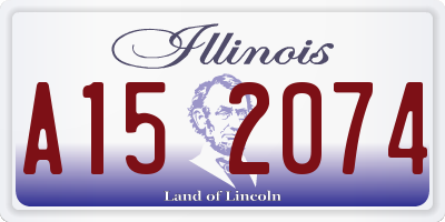 IL license plate A152074