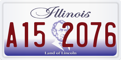 IL license plate A152076