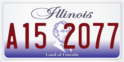 IL license plate A152077