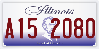 IL license plate A152080