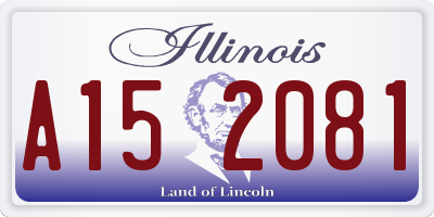 IL license plate A152081