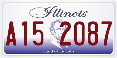 IL license plate A152087