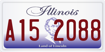 IL license plate A152088