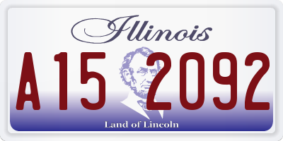 IL license plate A152092