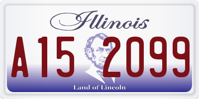 IL license plate A152099