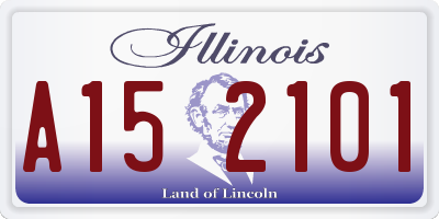 IL license plate A152101