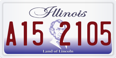 IL license plate A152105