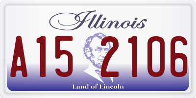 IL license plate A152106