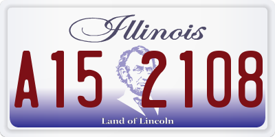 IL license plate A152108